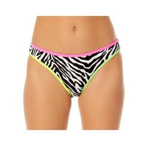 NEW sz XL bikini bottoms zebra Neon high leg Juniors 15-17 bathing suit swimsuit
